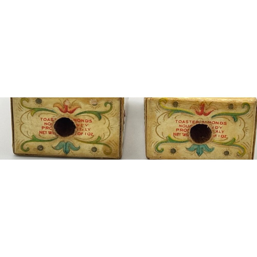Vintage Italian Candy boxes turned into Salt and Pepper La Corte Esmense Unique - Picture 6 of 6